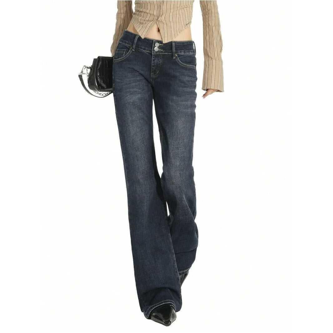 Emmiol Stretchy Denim Pants Blue Medium New Women’s