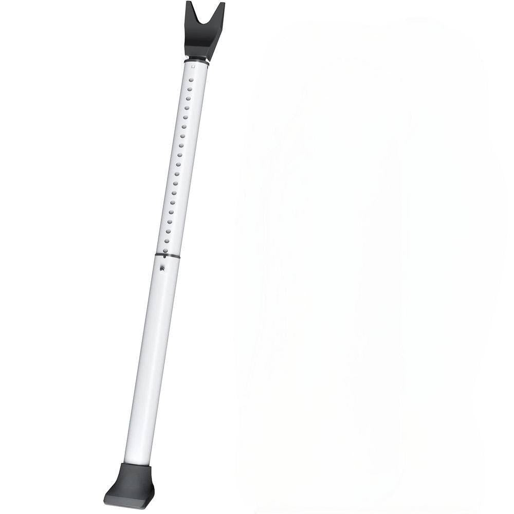 Door Security Bar and Sliding Patio Bar, Heavy Duty Stoppers Adjustable Jammer for Home Travel, White
