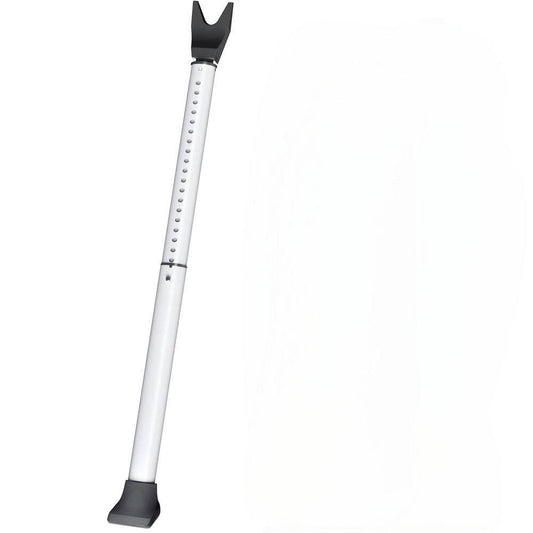 Door Security Bar and Sliding Patio Bar, Heavy Duty Stoppers Adjustable Jammer for Home Travel, White