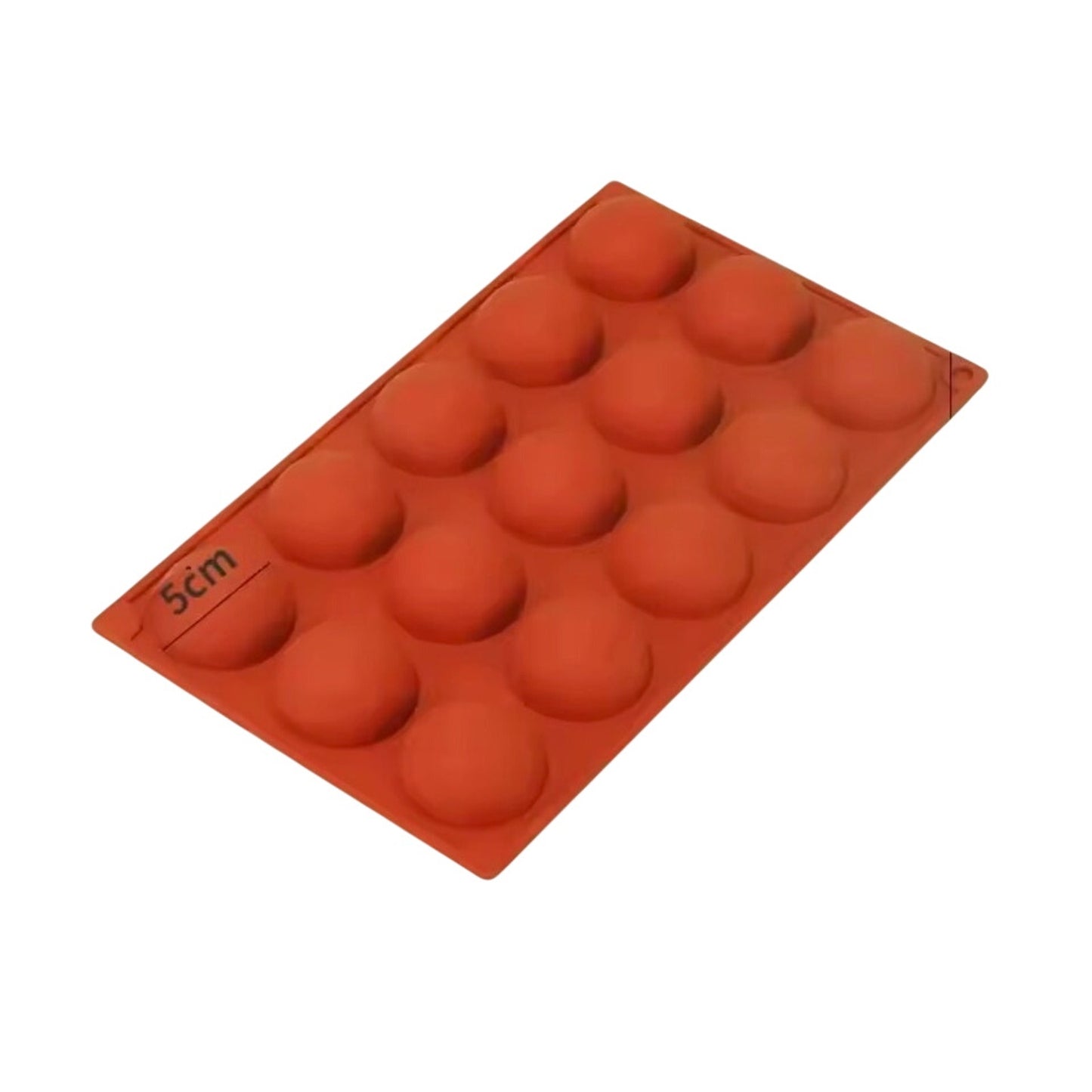3 Piece Holes Half Ball Sphere Round Silicone Mold 3D Brownie Pudding Mousse