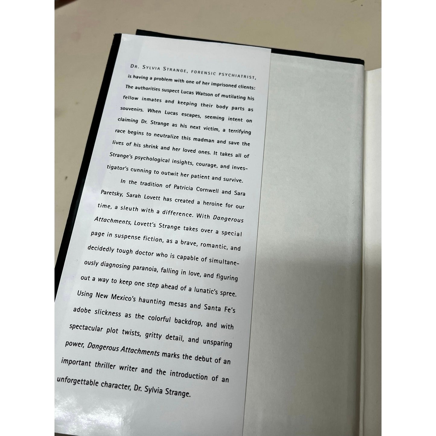 Dangerous Attachments Sarah Lovett HardCover Book
