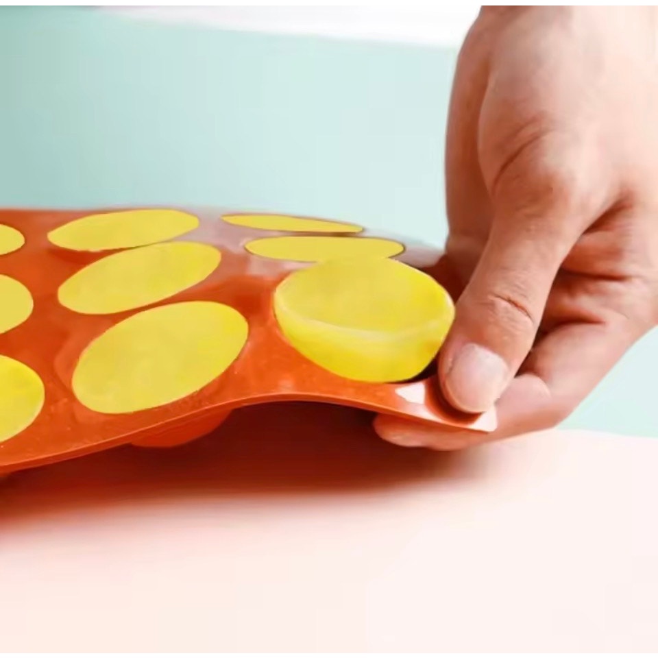 3 Piece Holes Half Ball Sphere Round Silicone Mold 3D Brownie Pudding Mousse