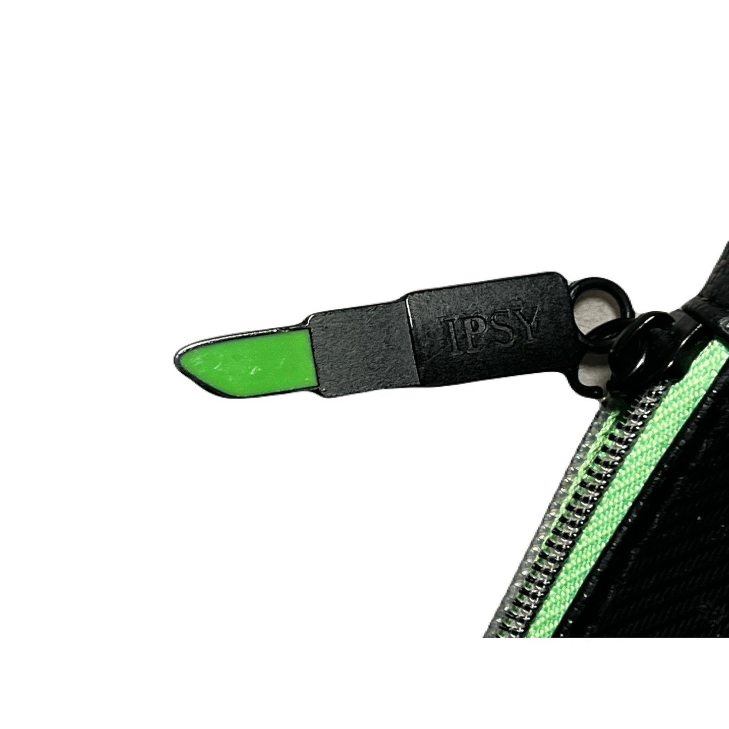 Ipsy Black & Green Make-up Bag