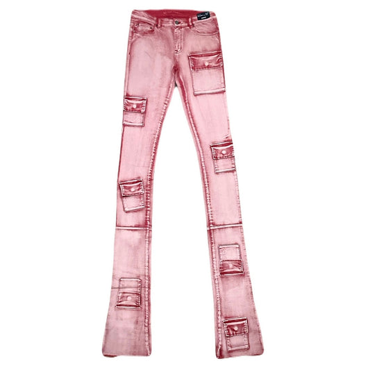 Si Tu Veux Men’s Superstack Red Jean’s Size 32
