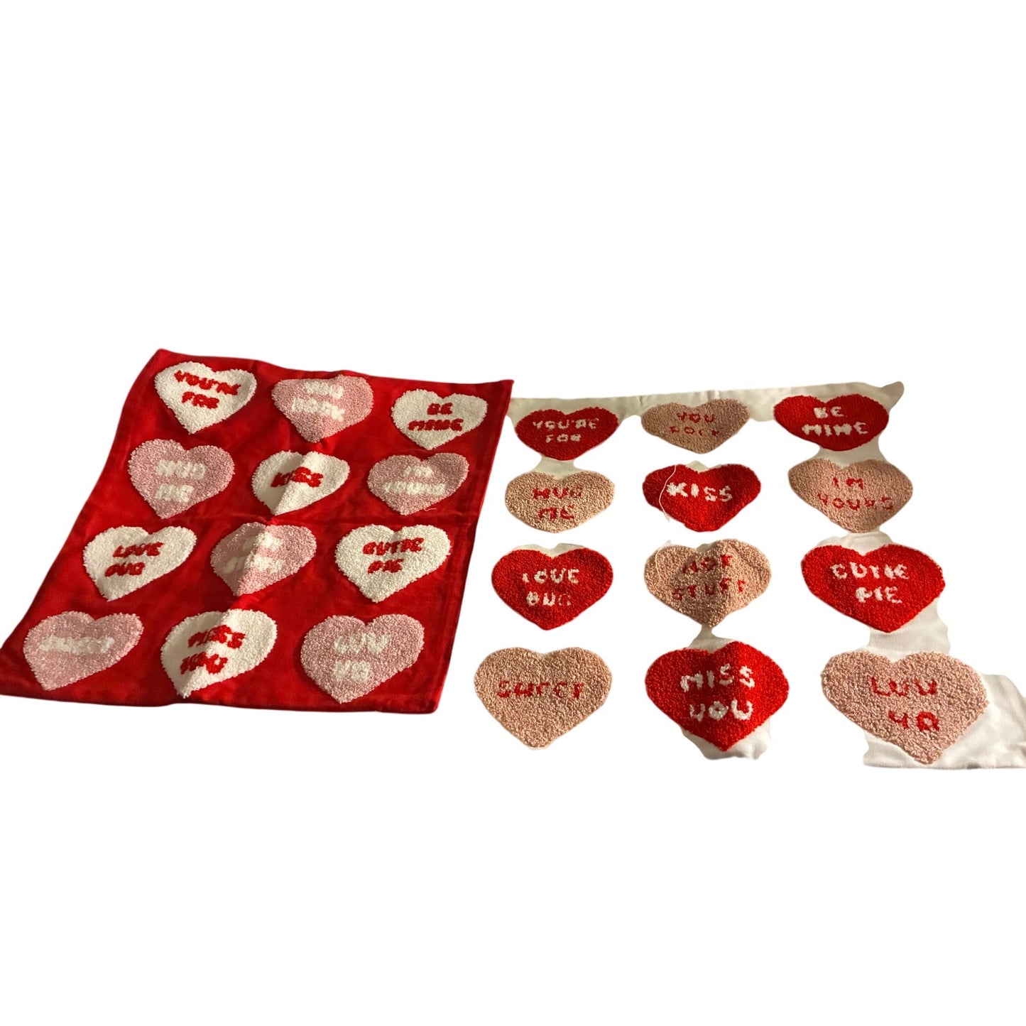 2 Valentines 16” X 16” Towels