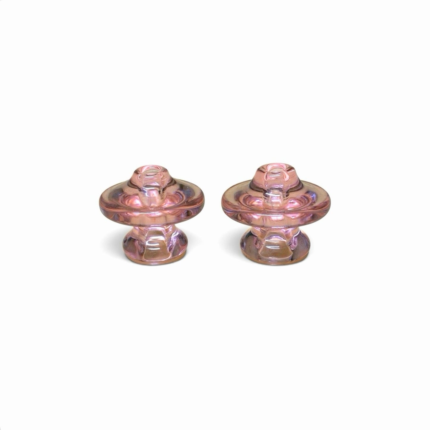 2 Piece Glass Cap Pink