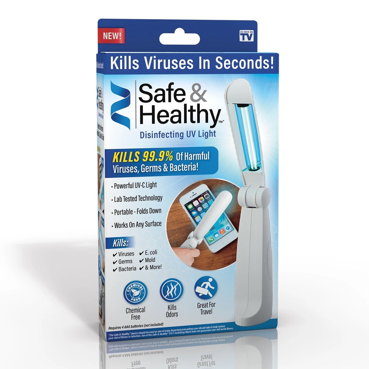 Ontel Products Safe & Healthy UV Light Wand