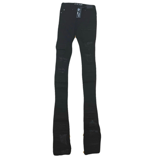 Si Tu Veux Brutini Jeans Jet Black Superstack Men’s Size 30