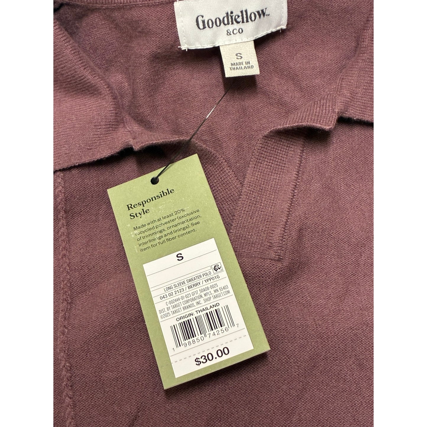 Goodfellow & co Men’s Polo T-shirt Size Small