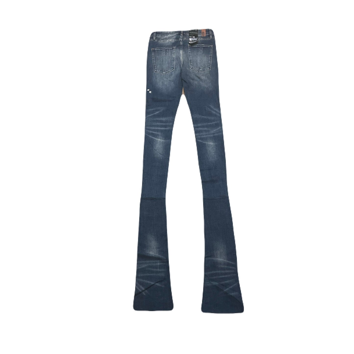 Shabaz Brothers Billy Jeans Dark Blue Superstack Men’s Size 32