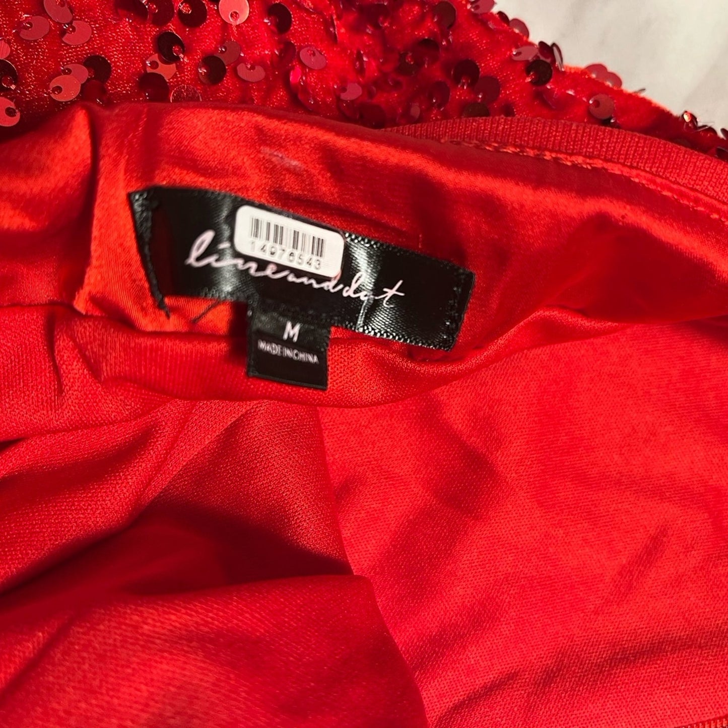 Line & Dot Hurley Red Mini Skirt Size Medium