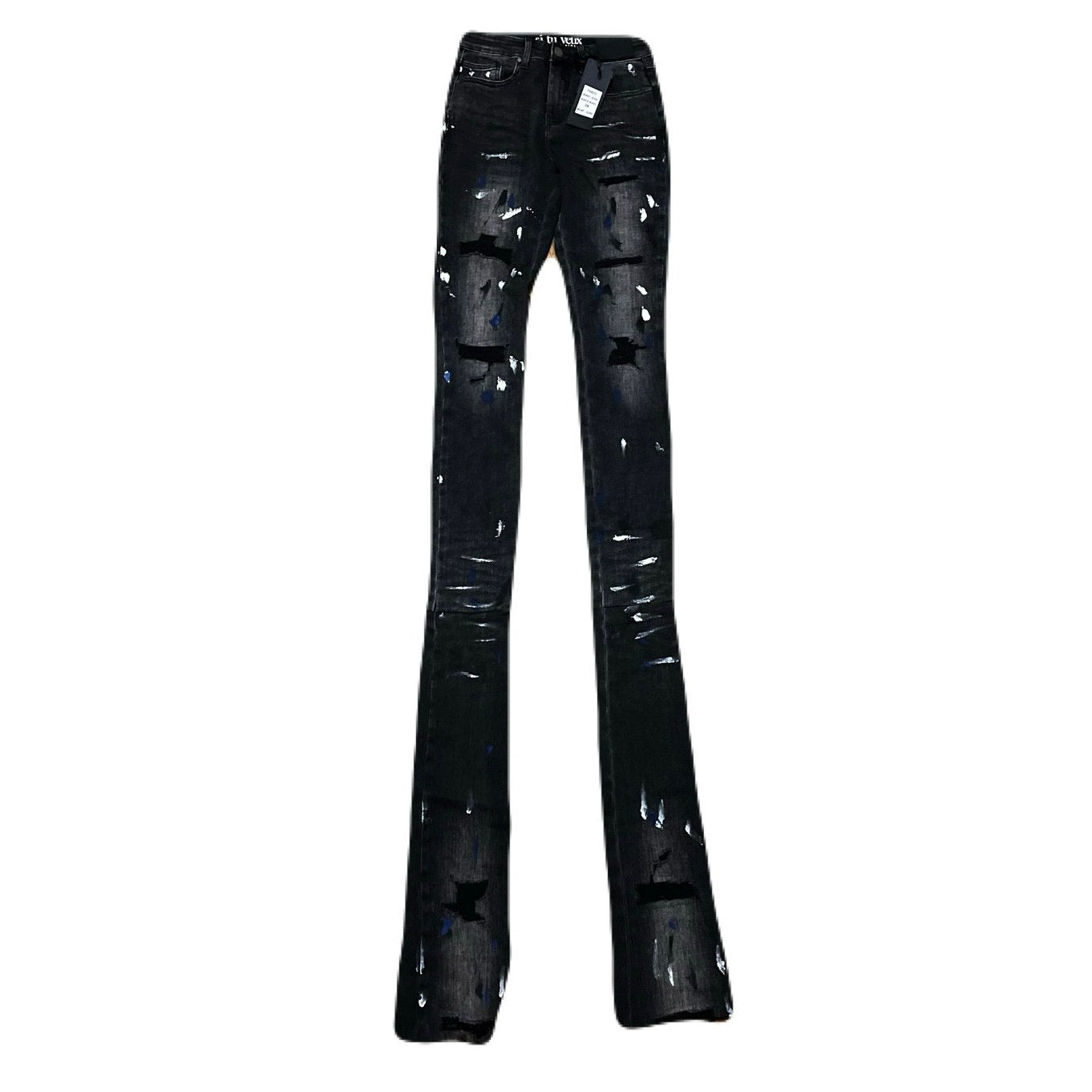 Si Tu Veux Marc Jeans Black Wash Superstack Mens Size 42