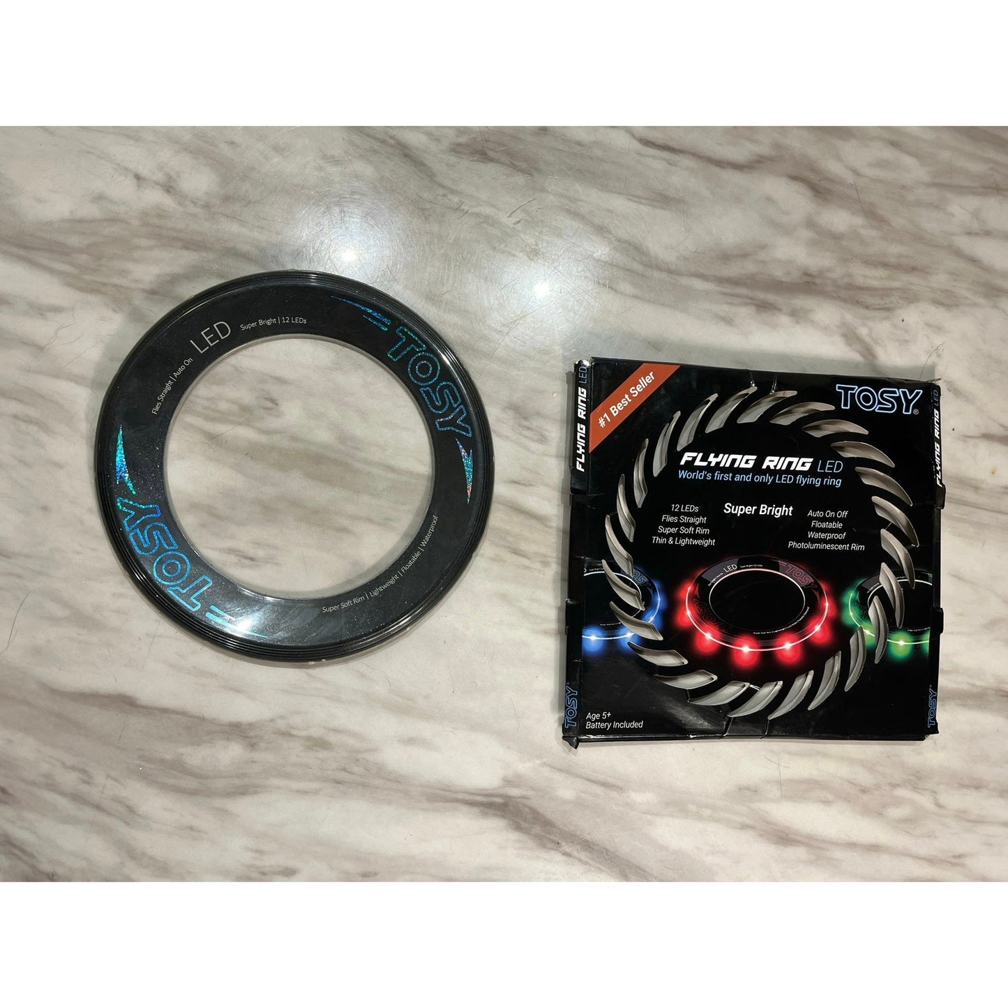 Tosy Flying Disc with RGB Lights - Rechargeable Fun Gift