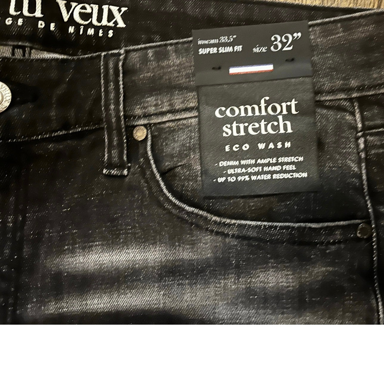 Si Tu Veux Black Men’s Jean’s Size 32