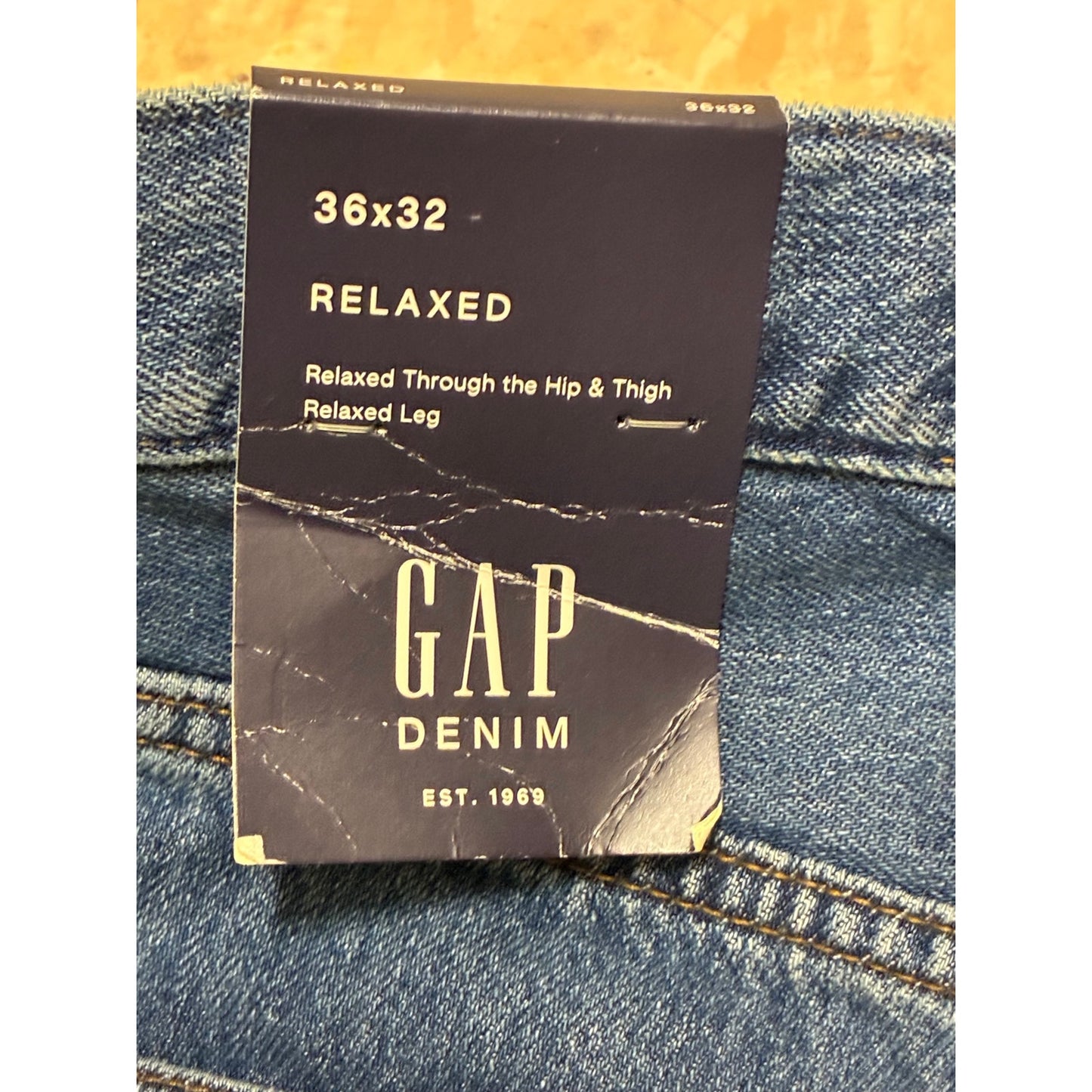 Gap Denim Relaxed Through The Hip & Thigh Relaxed Leg Size 36X32