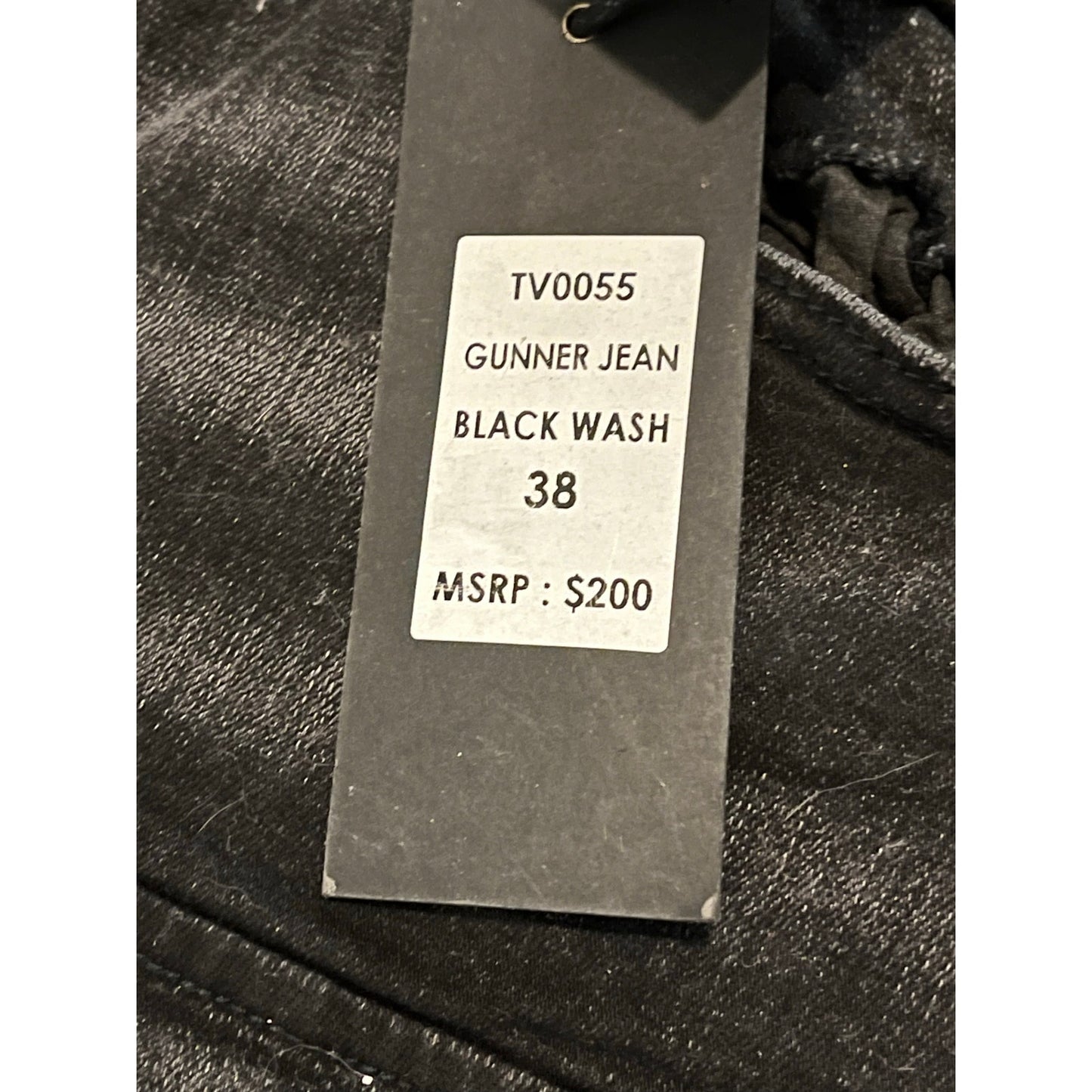Si Tu Veux Gunner Jean Black Wash Size 38