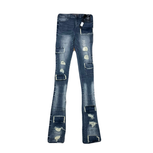 Si Tu Veux Brutini Jeans Indigo Wash Superstack Men’s Size 40