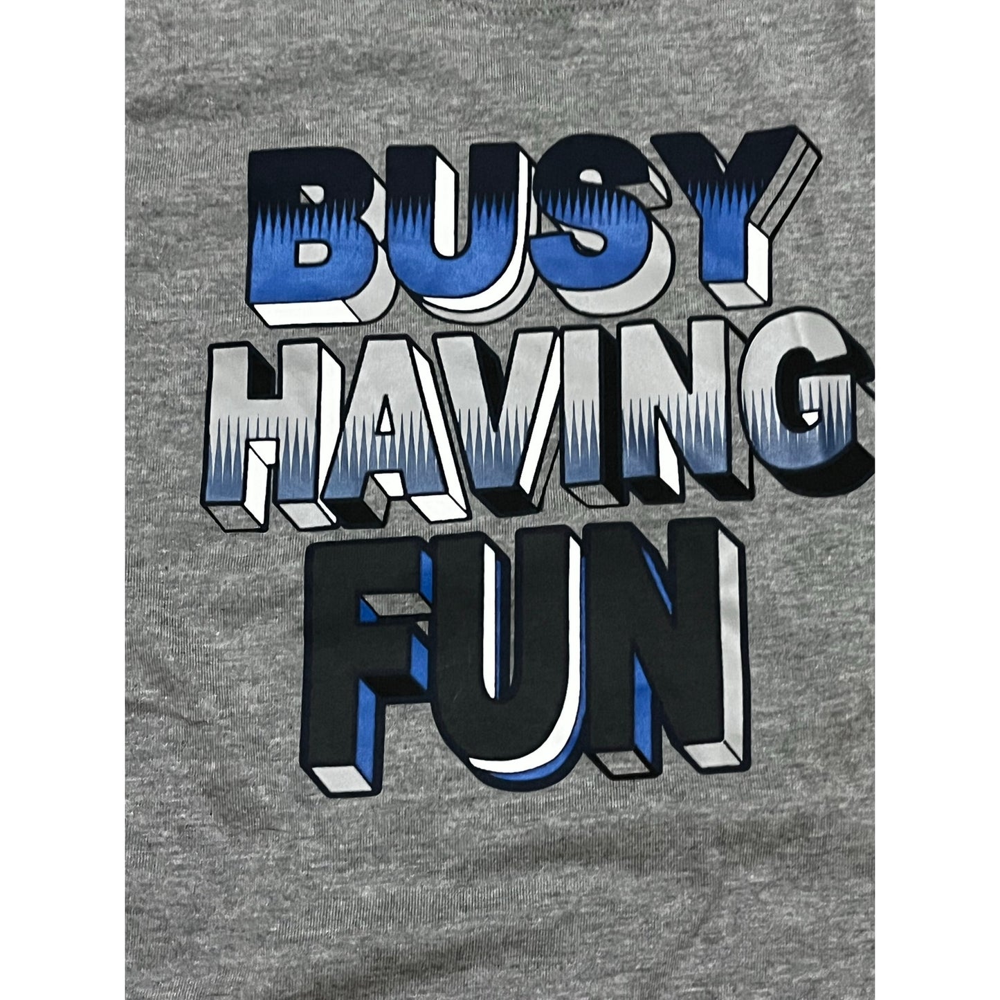 Garanimals Busy Having Fun Gray & Blue  Kids Long Sleeve T-Shirt Size 4T