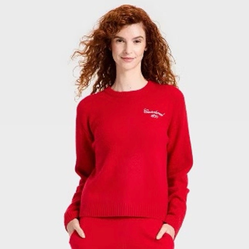 Universal Thread Red Women’s Pullover Sweater 1985 Size Medium