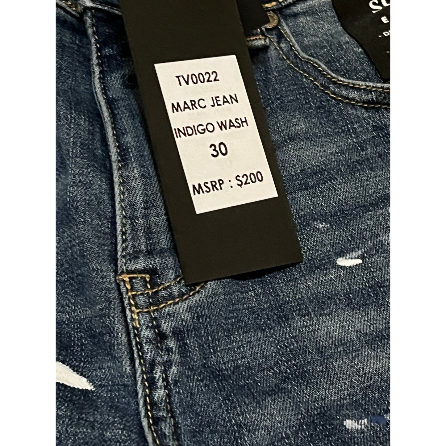 Si Tu Veux Marc Jean’s Indigo Wash Size 30 Men’s Superstack