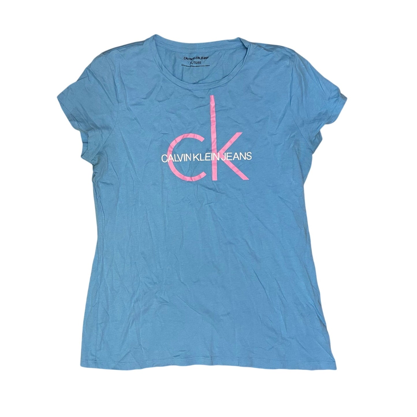 Calvin Klein Jeans Women’s T-Shirt Size Xl Light Blue