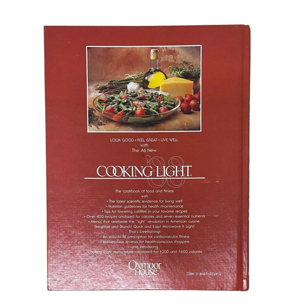 Cooking Light '88 Cooking Light Annual Recipes Hardcover Book