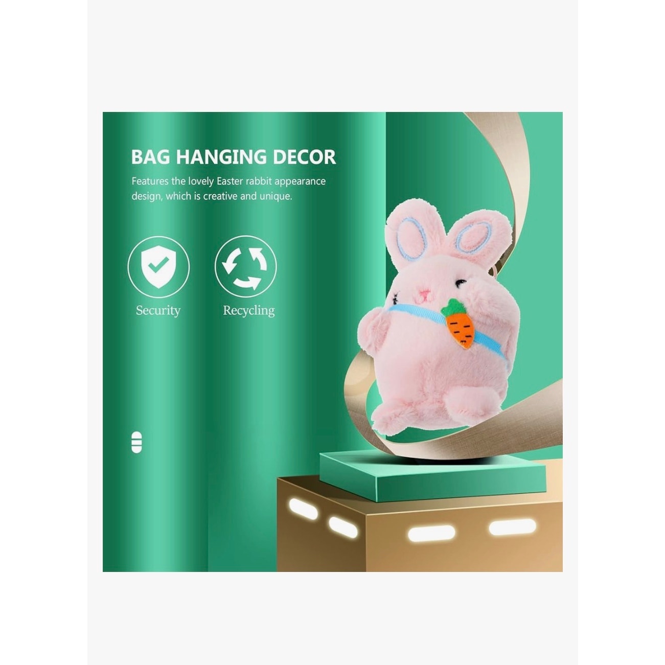 Easter Bunny Doll Keychain Easter Rabbit Pendant Soft Cute Rabbit Keychain