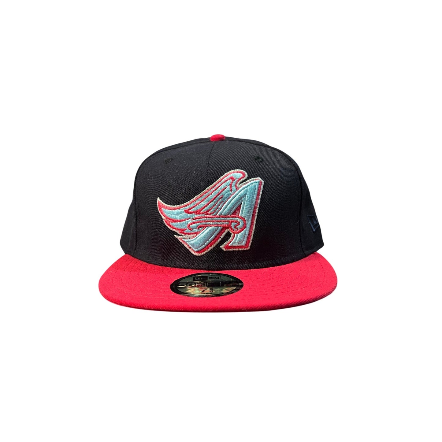 New Era Hat Size 7 5/8 Black/Pink/Blue As