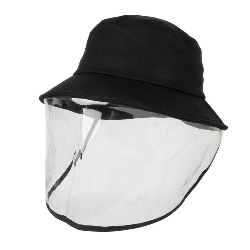 WITHMOONS Spitting Protective Hat Facial Splash proof Cover Mask GNB1267 (Black)