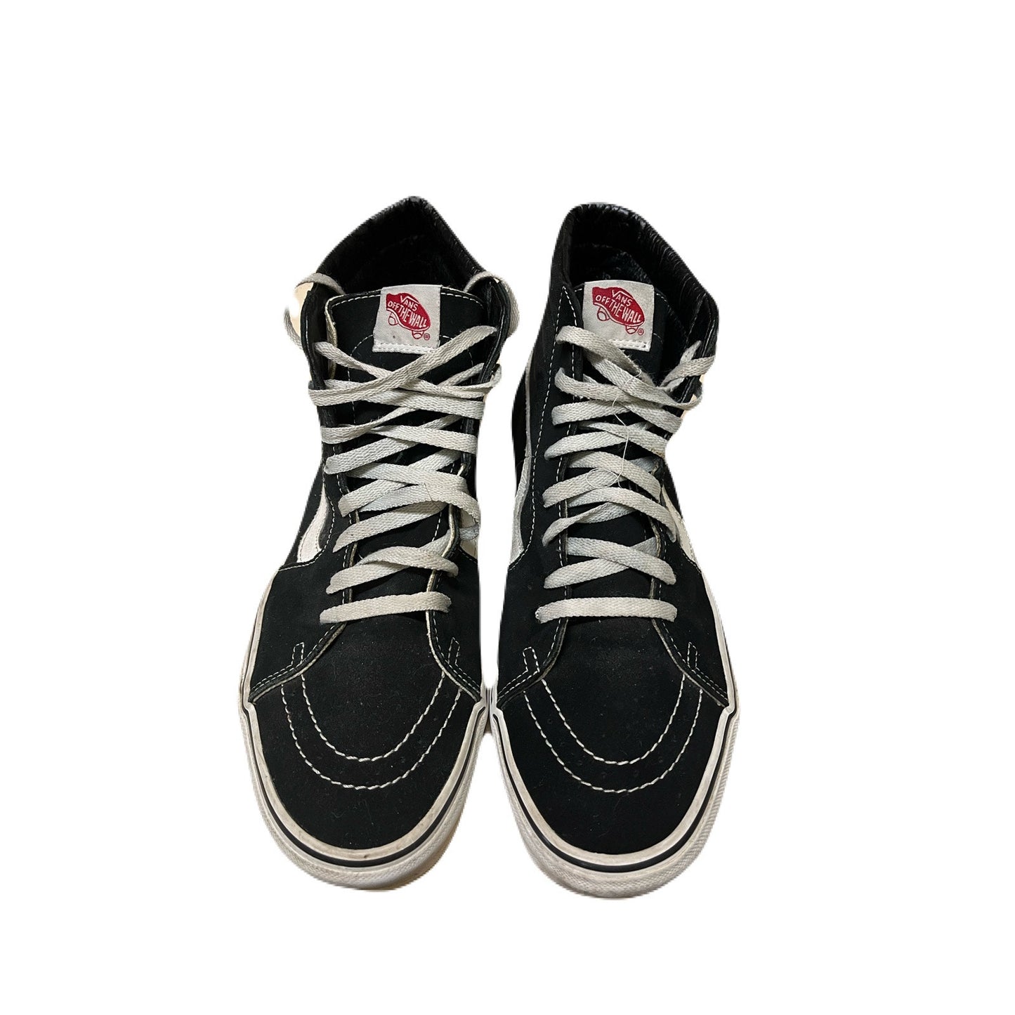 Vans Men’s Size 10 Sk8-Hi Black Lace Up High Sneakers Distressed