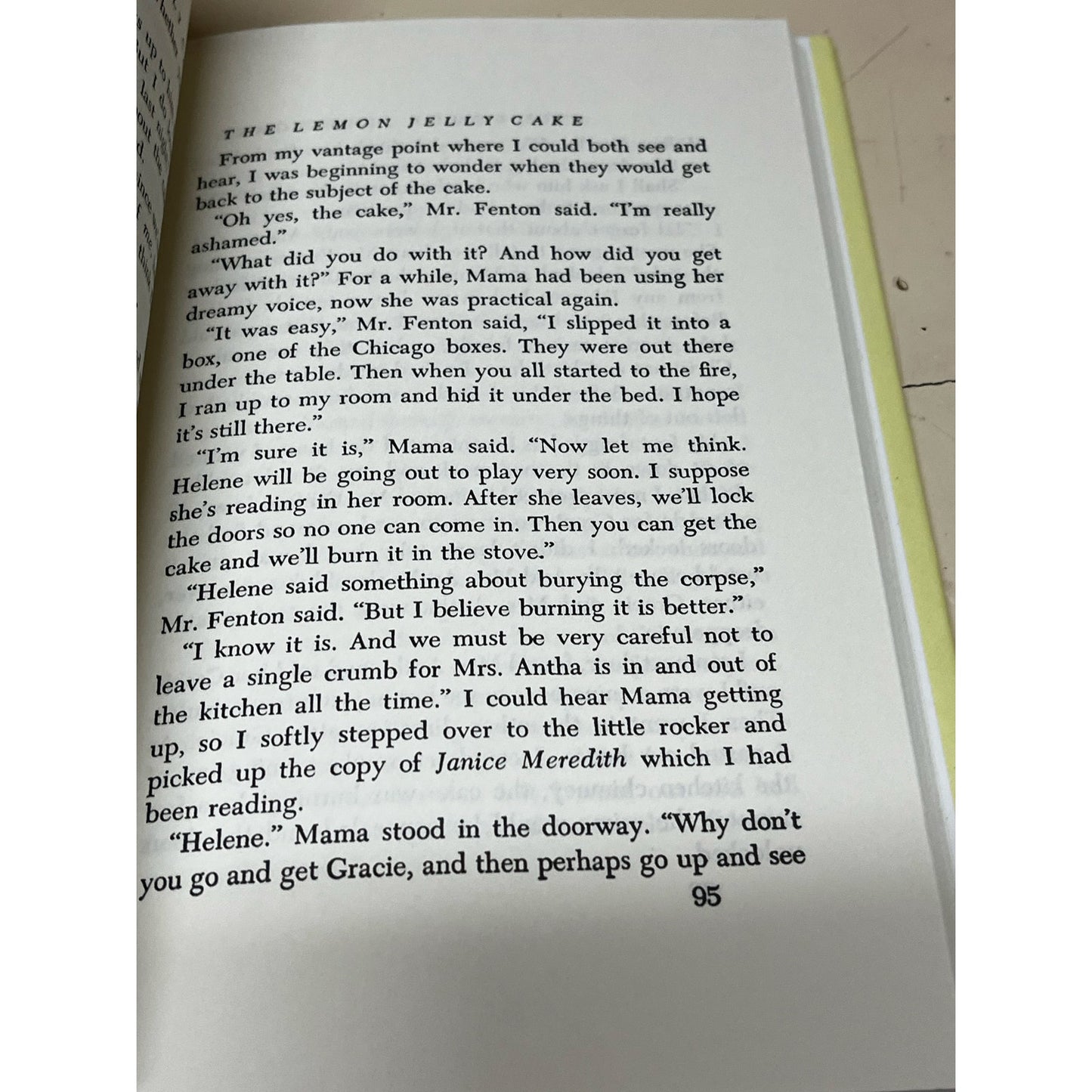 The Lemon Jelly Cake Madeline Babcock Smith Hardcover Book