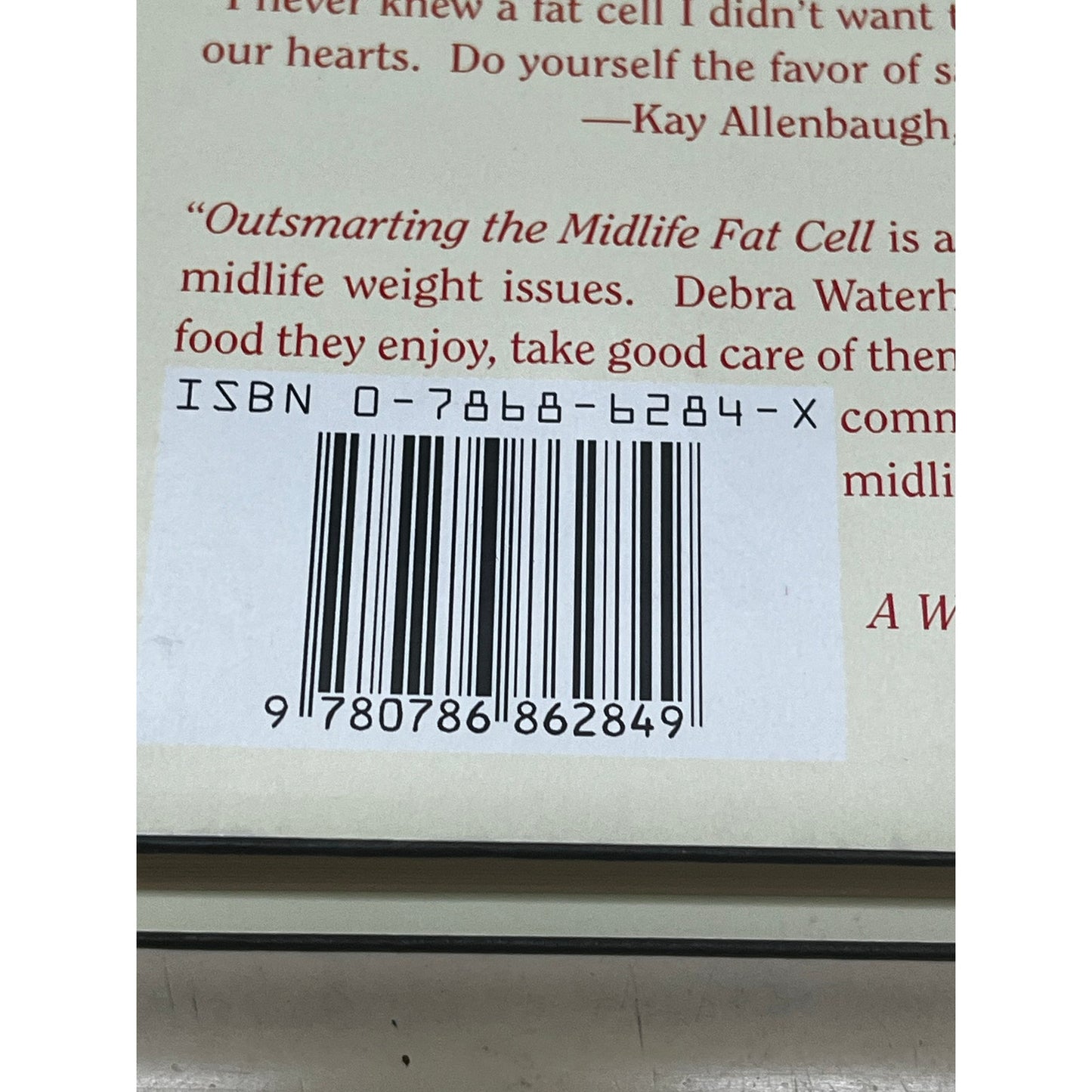 Outsmarting The Midlife Fat Cell HardCover Book