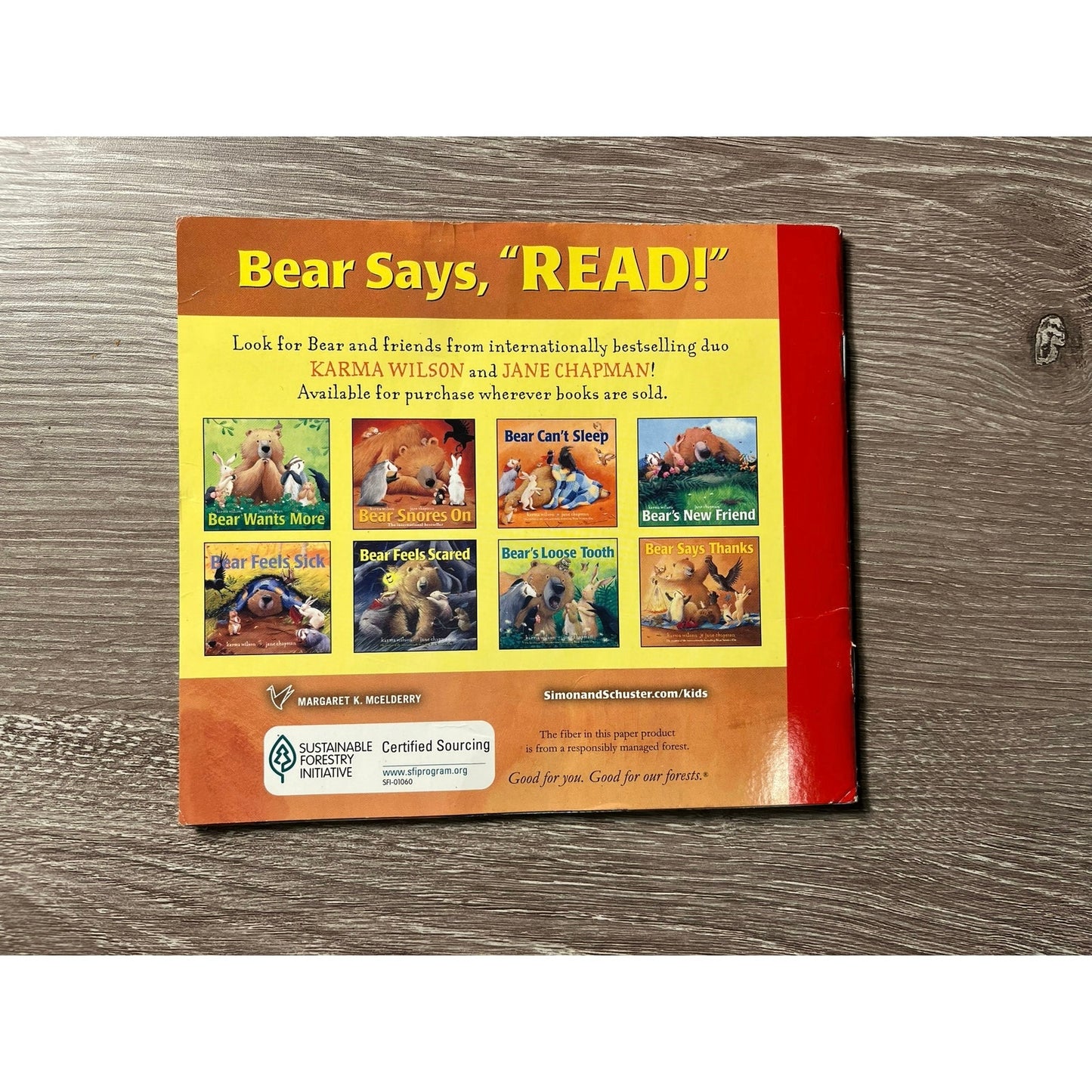 Bear Feels Sick Book