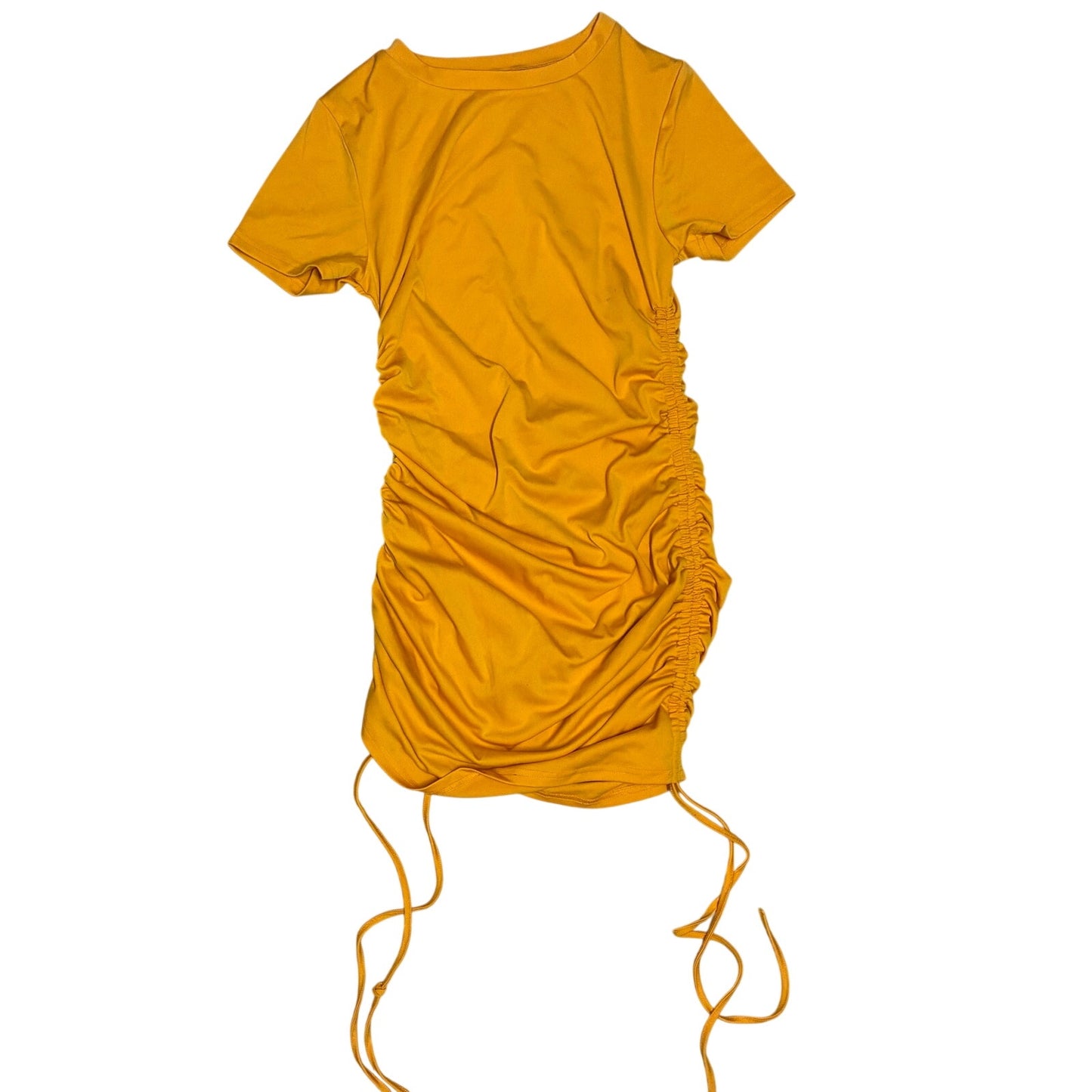 SHEIN Yellow Women’s Dress With 2 Strings On The Side Size M