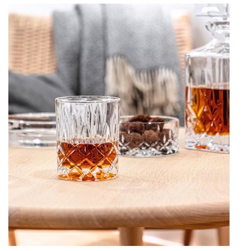 Men’s Bar at the Astor Crystal Old Fashioned Glasses, 2-Piece Set – Vintage