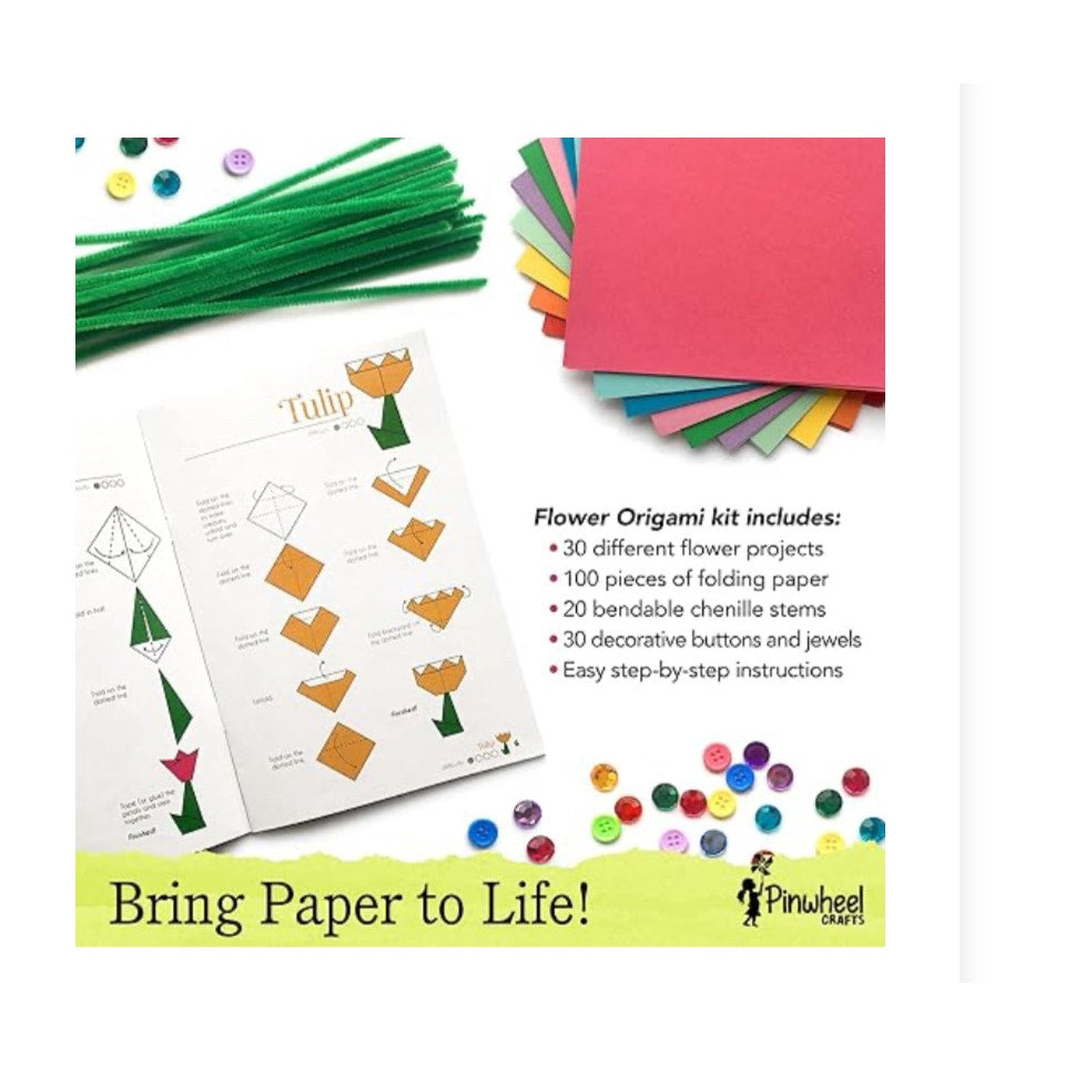 Pinwheel Crafts Origami Kit for Kids Ages 8-12r Kit for Kids