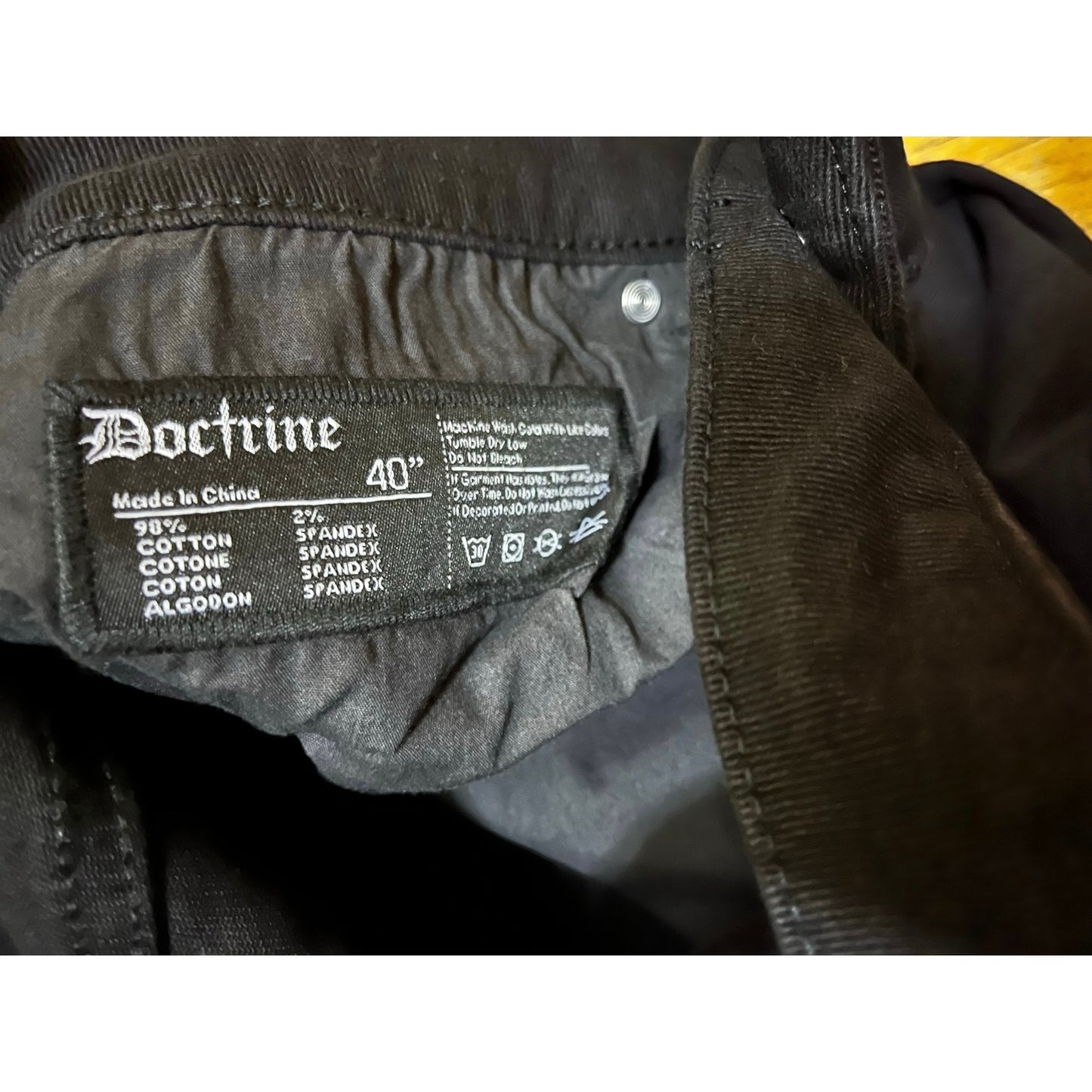 Doctrine Classic Stacked Jet Black Men’s Size 40