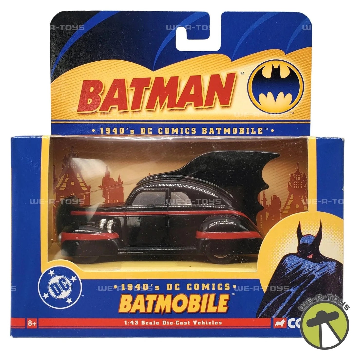 Batman 1940's DC Comics BMBV1 Batmobile Die-Cast Vehicle Corgi 2005 NEW