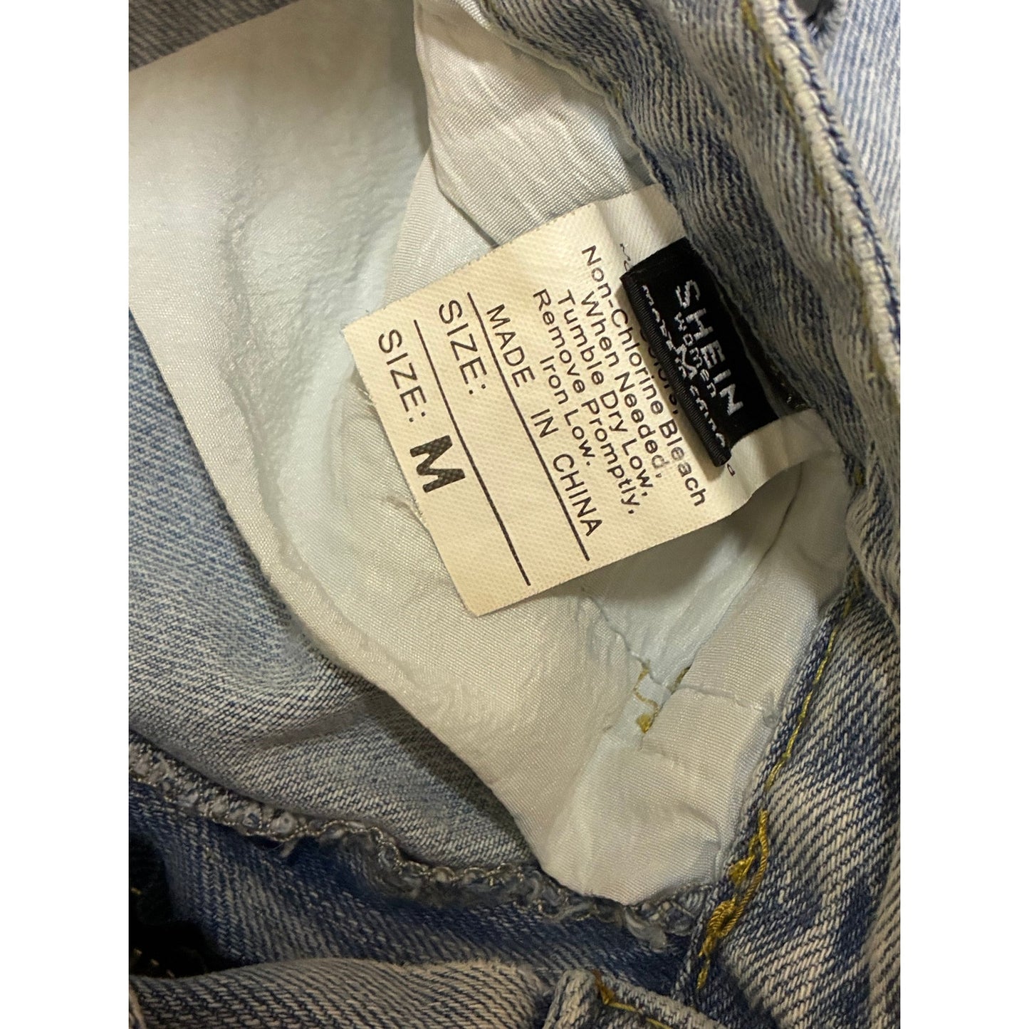 SHEIN Women’s Light Blue Jeans Shorts Size Medium