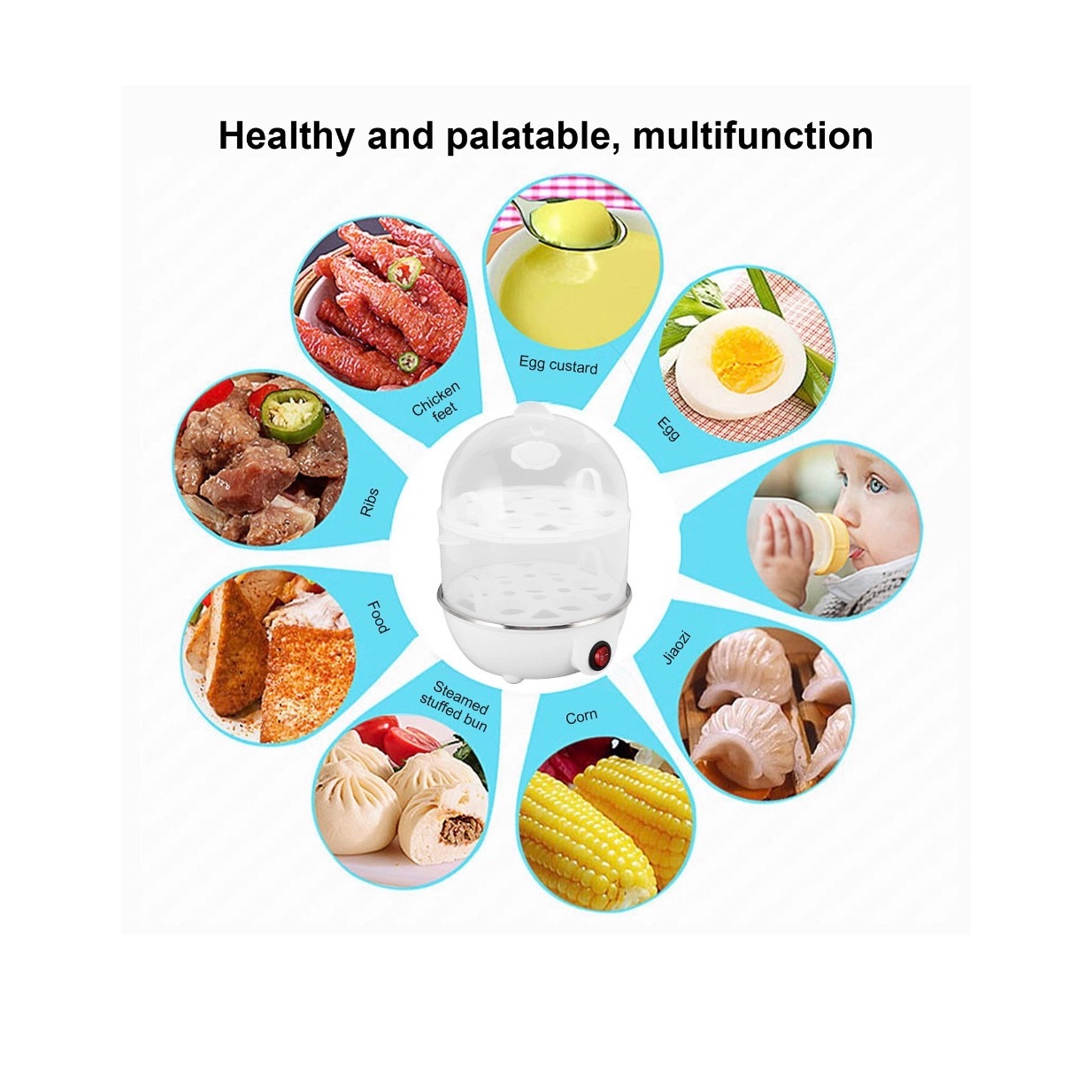 Dash Egg Cooker 14Pcs Eggs A Time Auto Power Off Egg Cooker For Food YA MG