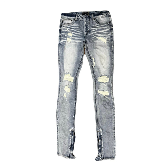 Doctrine Blue Men’s Jean’s Size 32 With Zipper On The Leg
