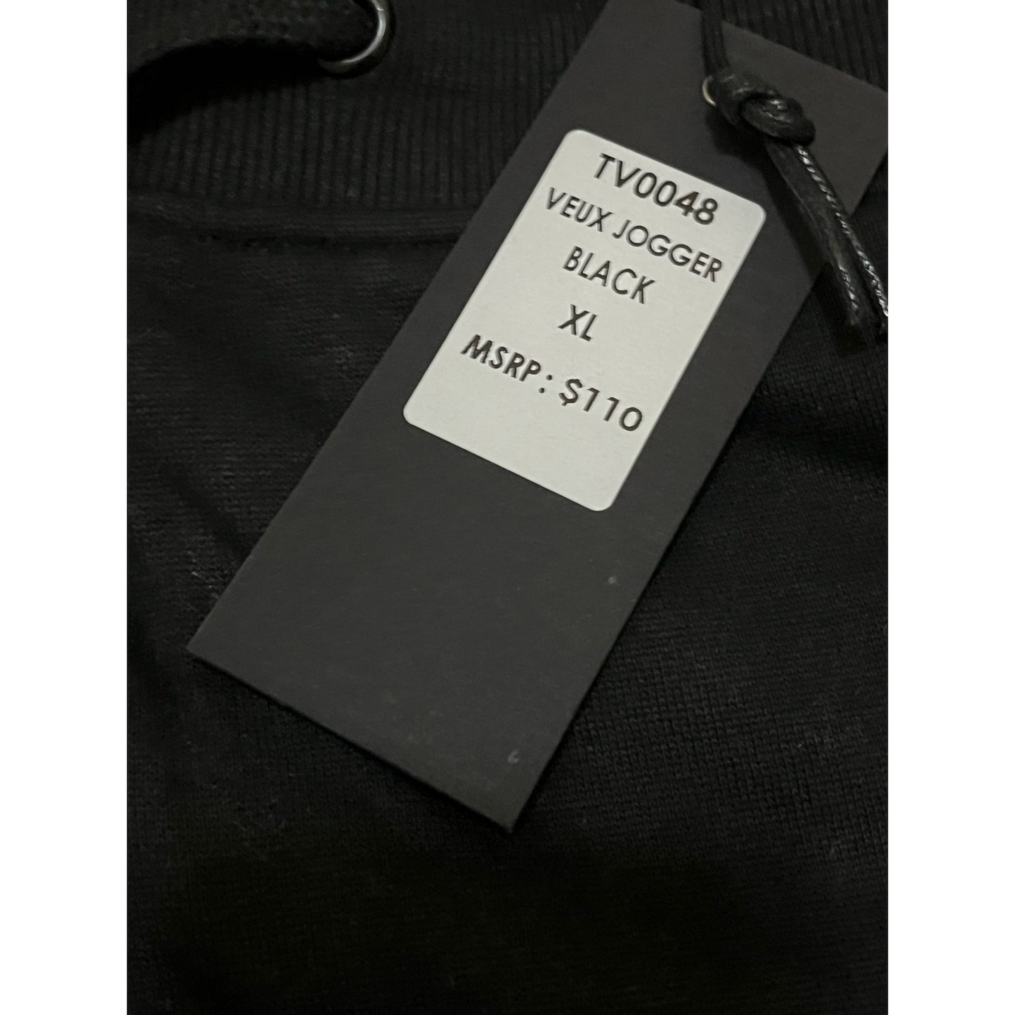 Si Tu Veux Superstack Men’s Black Sweatpants Size XL