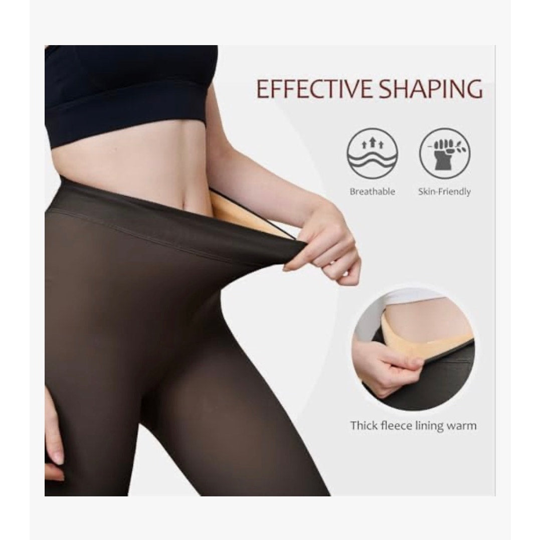 EXQUISLIFE womens Padded Pantyhose Full Coverage Black + Black