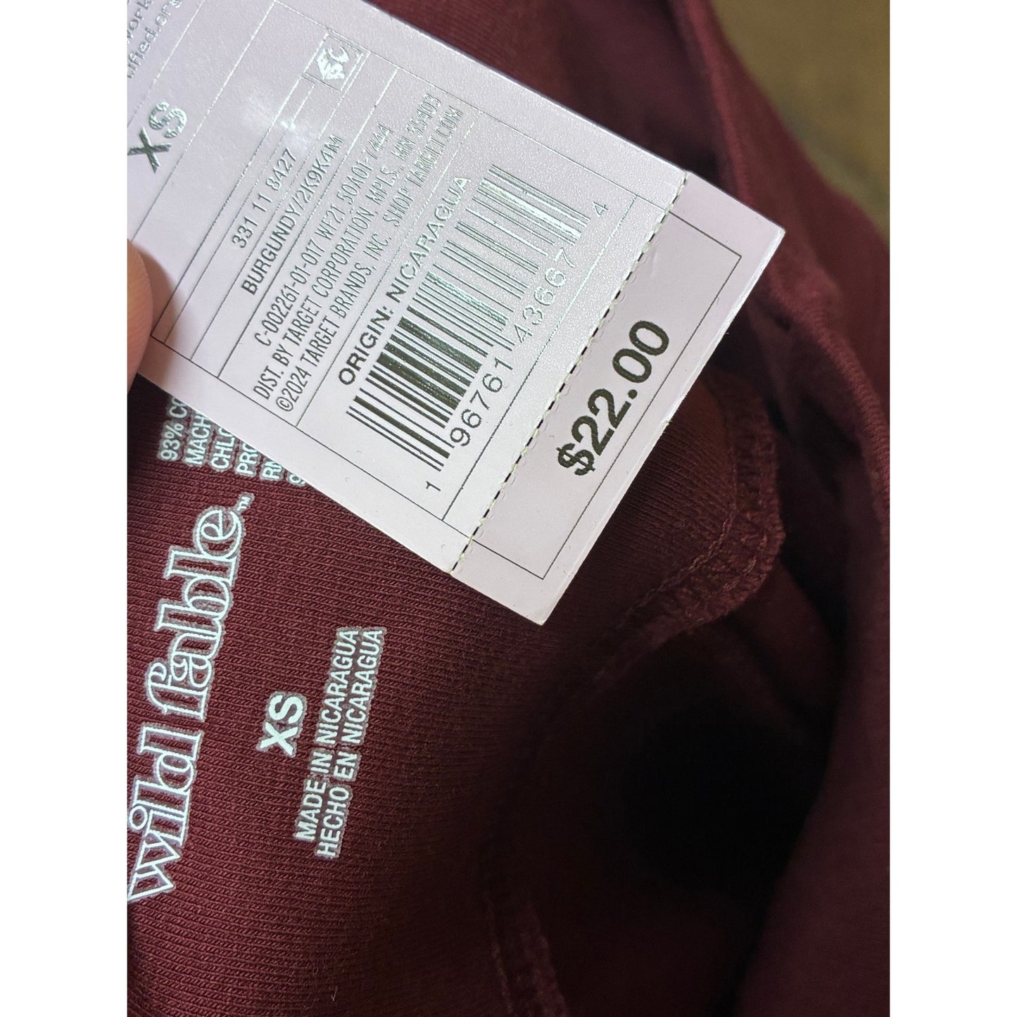 Wild Fable Burgundy Women’s Leggings Size XS New