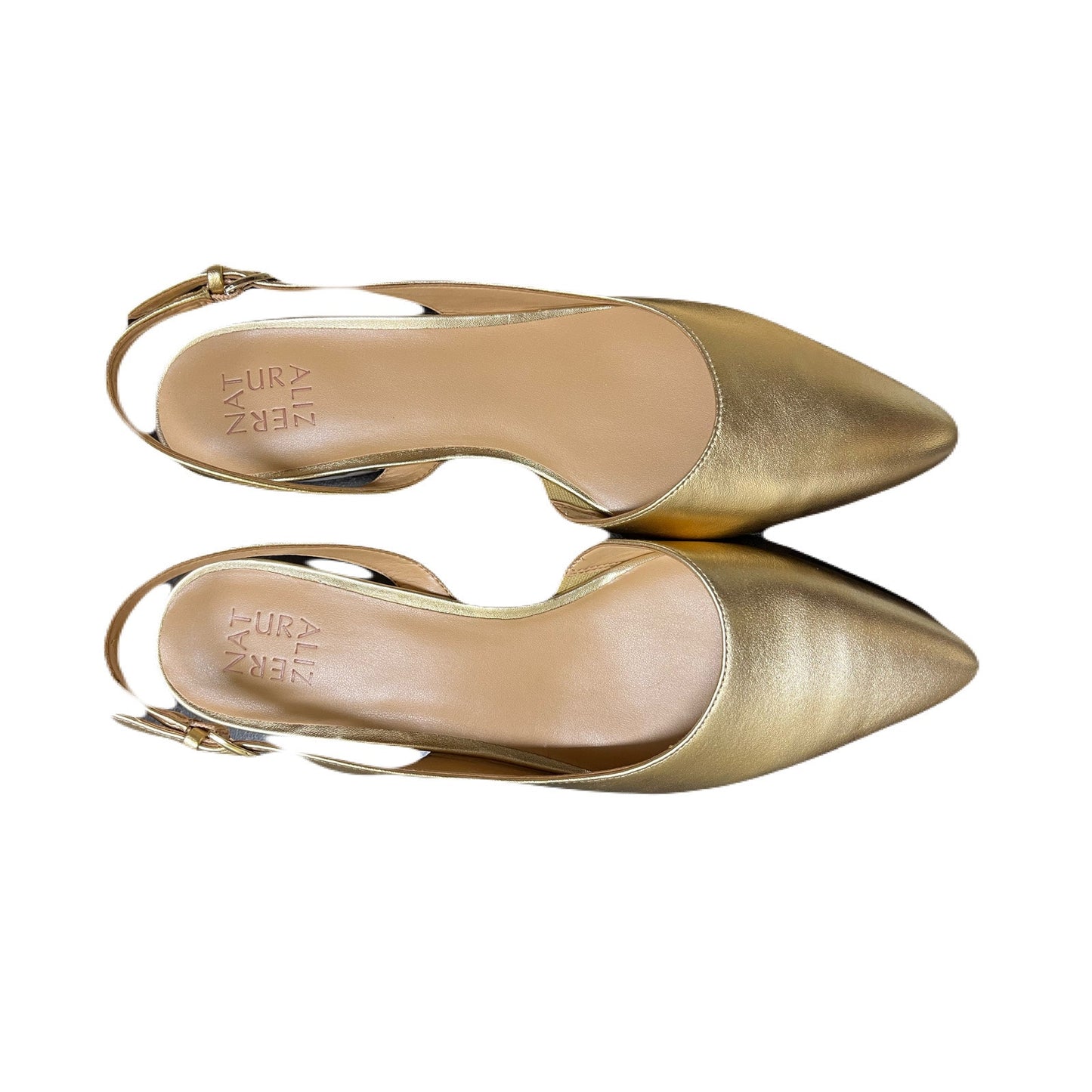 Naturalizer Banks Pointed Toe Flat Women’s Flats Size Drak Gold Size 9.5