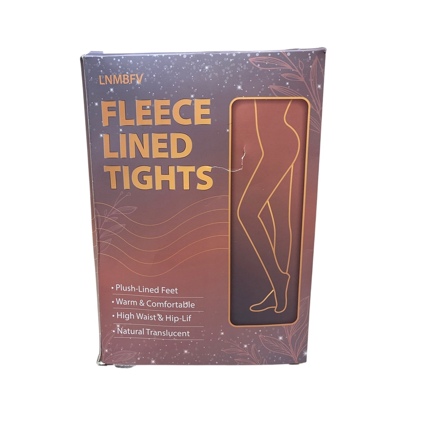 Fleece Lined Thermal Tights-Warm Fake Translucent Pantyhose LNMBFV