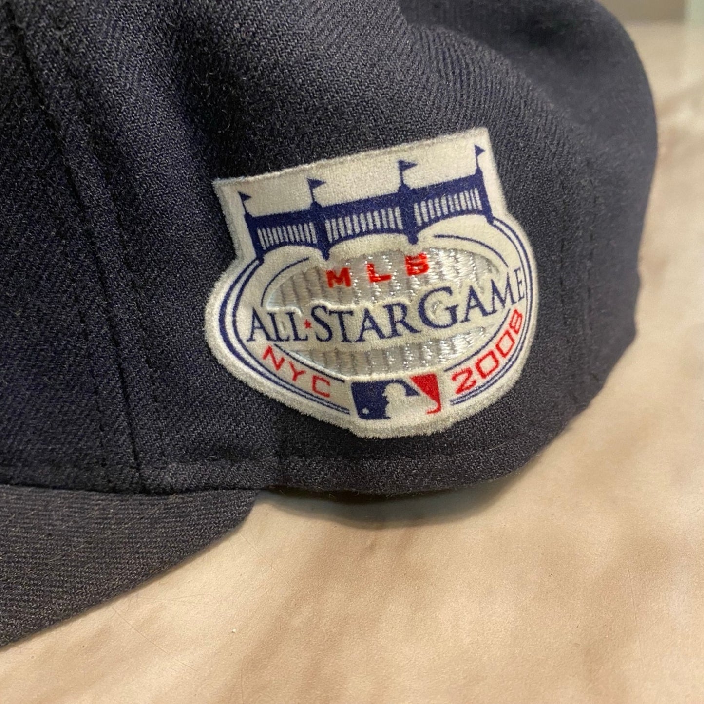 Yankees New Era Hat Size 8 Navy & White All Star Game 2008