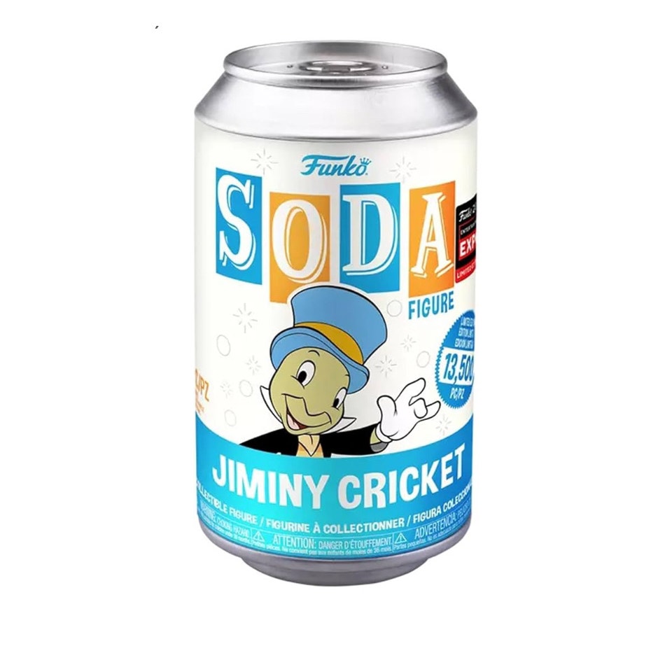 Funko Soda Vinyl: Disney - Jiminy Cricket Sealed Can with Chance at Chase
