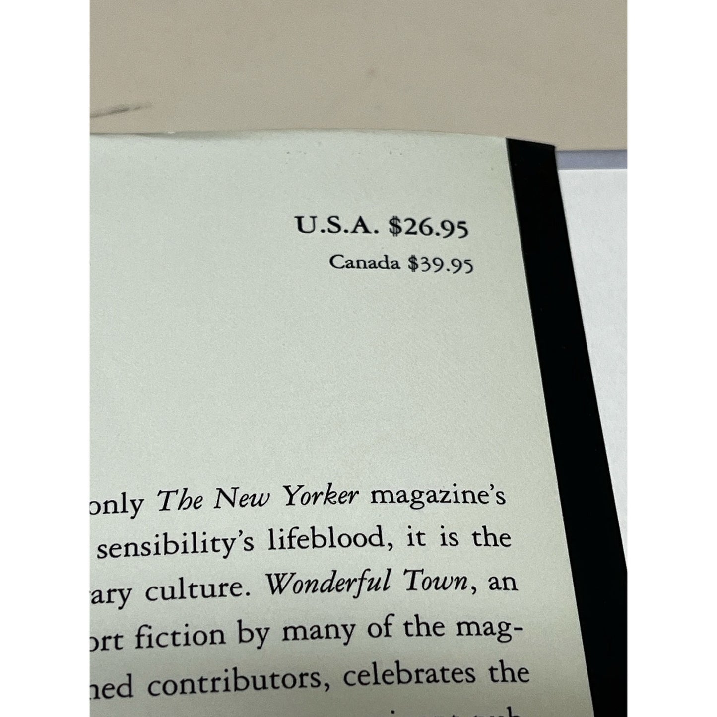 Wonderful Town David Remnick Hardcover Book