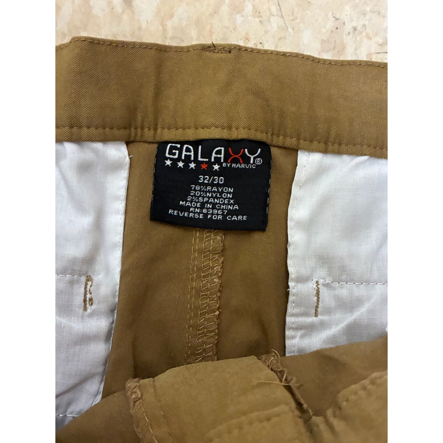 Galaxy Men’s khaki Pants Size 32/30 Good Condition